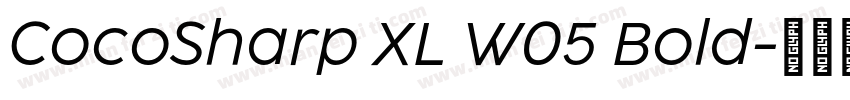 CocoSharp XL W05 Bold字体转换